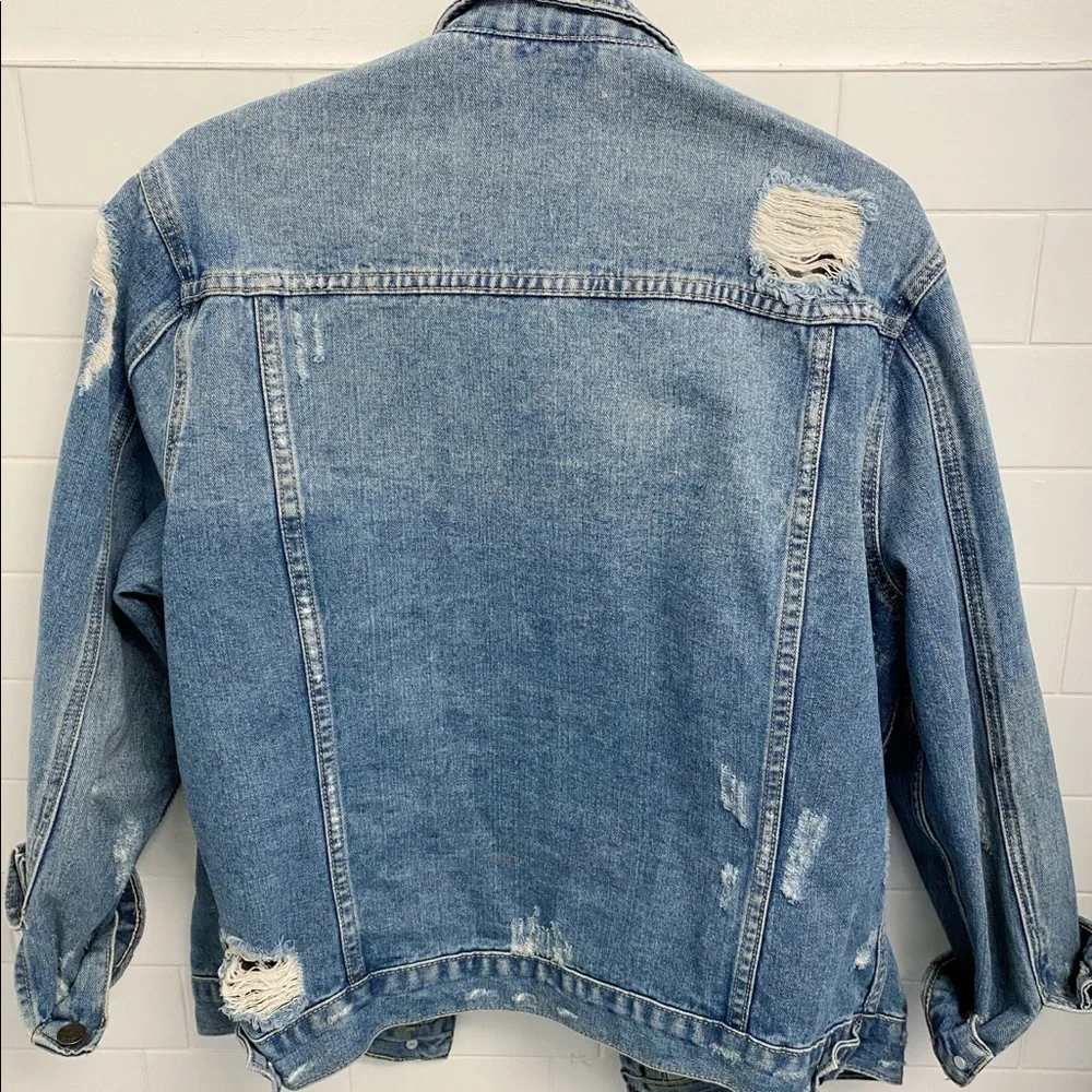 ASOS Distressed Denim Jacket - Picture 2 of 2